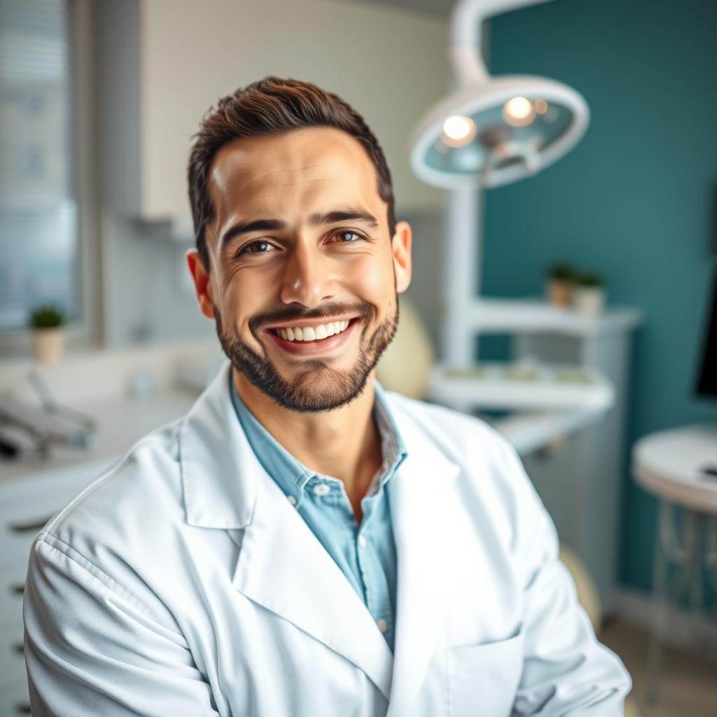 Porträt eines zufriedenen Zahnarzt-Mandanten Porträt eines zufriedenen Zahnarzt-Mandanten